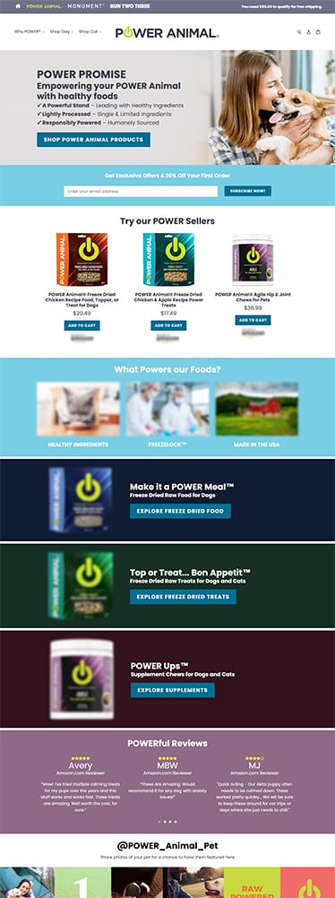 Power Animal Freeze Dried Pet Food